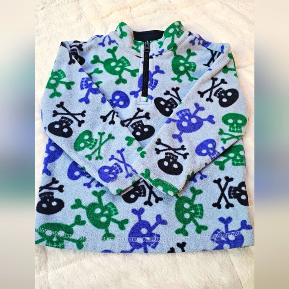 Hanna Andersson Boys 3T Fleece Half-Zip